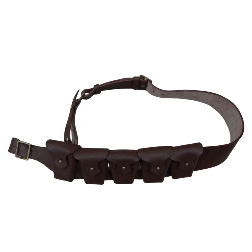 Great Britain P-1903 Leather Five Pocket Bandolier (Pebble Leather) 4G-ZUG3-JIBA