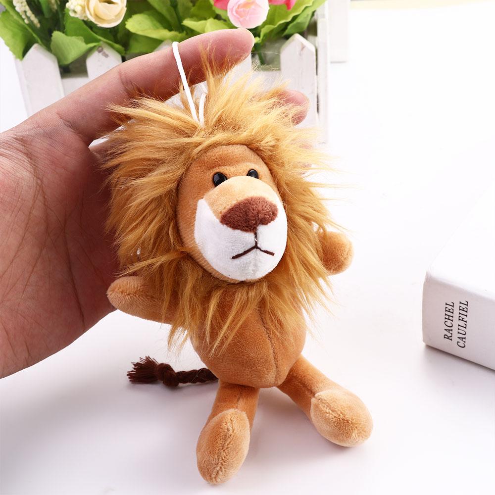 Kids Toy Key Ring Car Keyring Key Chain Jewelry Plush Keychain Plush Doll Keychain Little Lion Doll
