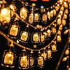 LED Solar Mini Retro Kerosene String Light Eid Mubarak Star Moon Palace Lantern Ramadan Halloween Decoration Fairy Light