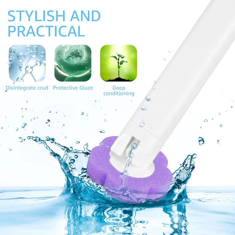 Toilet Brush Disposable Replacement Head Cleaning Kit Cleaning Brush Heads Brush Holder Storage Box 36 Replacement Brush Heads