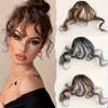 1PC Bangs Wig Women's Natural Forehead Air Fake Bangs Seamless Roll Bangs Qi Bangs Wig