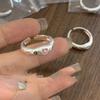 Xiaomi 925 Sterling Silver Rings For Women Men Fine Jewelry Finger Adjustable Open Heart CZ Ring For Party Birthday Gift