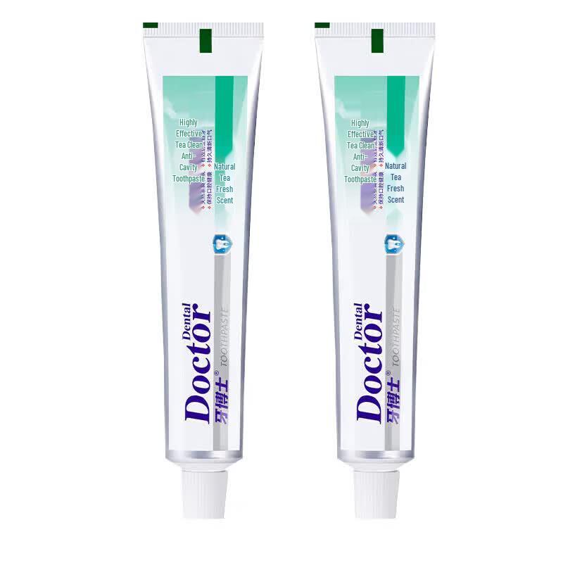Dr. Toothpaste Fresh Breath Tea Anti-Cavity Twin Pack