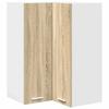 Hanging Cabinet with Storage Sonoma Oak and White 57 X 57 X 80 Cm