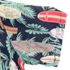 EDWIN Surfboard Pattern Short Sleeve Aloha Shirt XL Navy Open Collar Men's Used