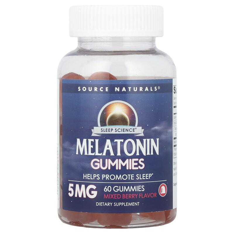Sleep Science®, Melatonin Gummies, Mixed Berry, 5 Mg, 60 Gummies