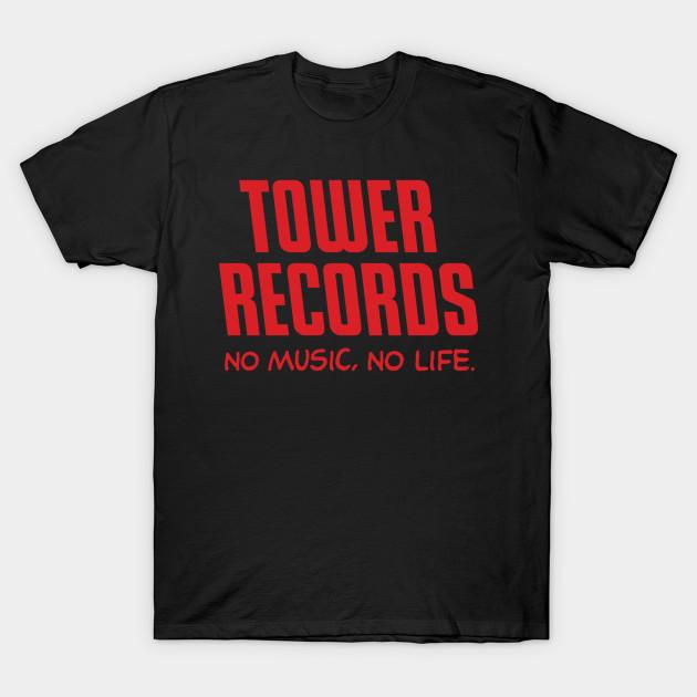 

Мужская черная футболка с принтом Tower Records Печать на трансферной бумаге No-Cut Хлопковая футболка 2XL чёрный