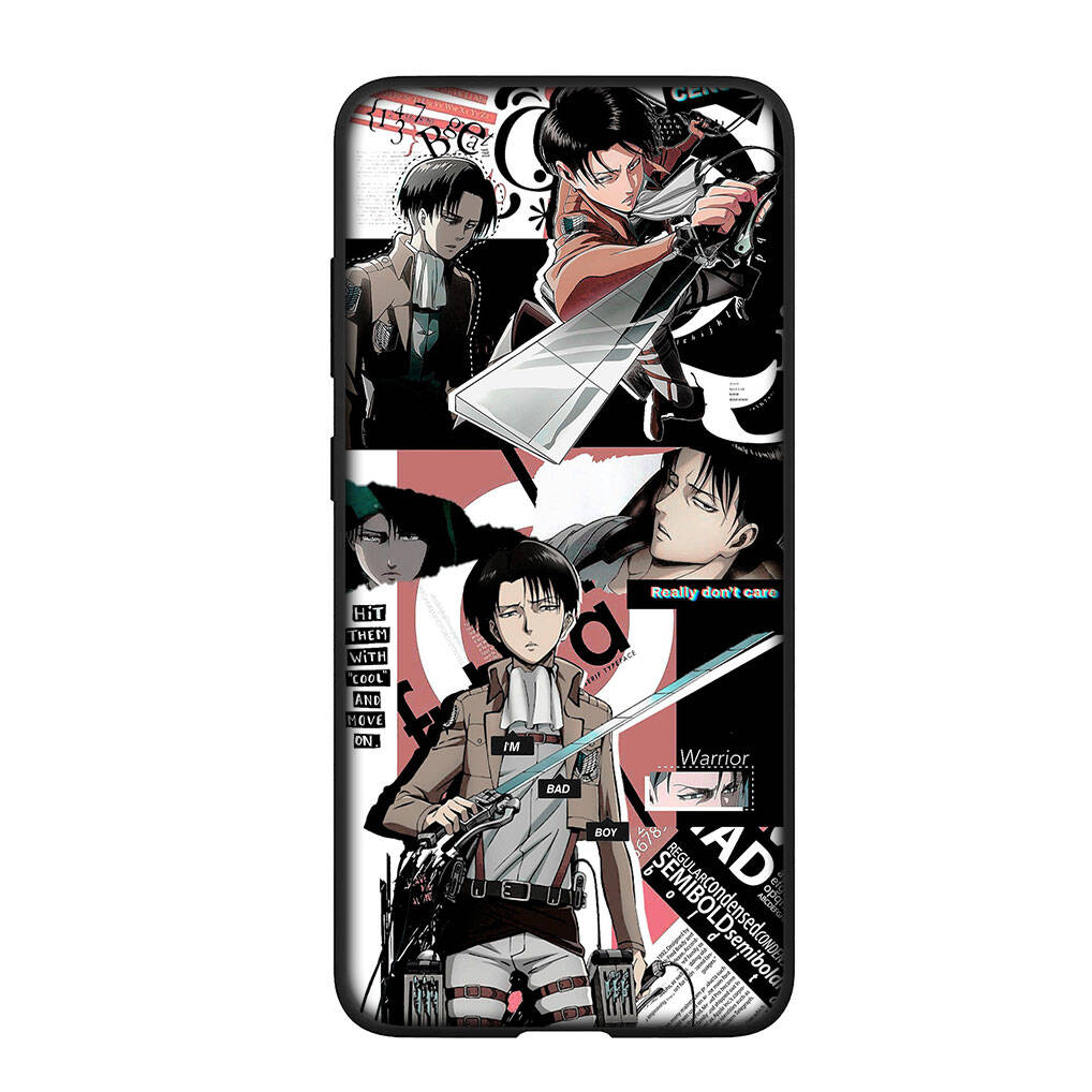 

для Samsung Galaxy S25 S24 S23 S22 Ultra FE Plus A37 A57 A56 A55 A06 A16 A15 A36 A26 A35 A05 A25 A54 A34 Чехол Мультяшный Атака Титанов Эрен Йегер Леви for Samsung Galaxy A16 аэро