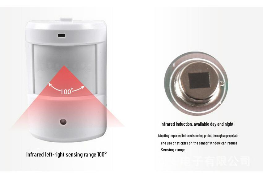 Upgraded Infrared Wireless Doorbell and Smart Sensor Driveway Alarm