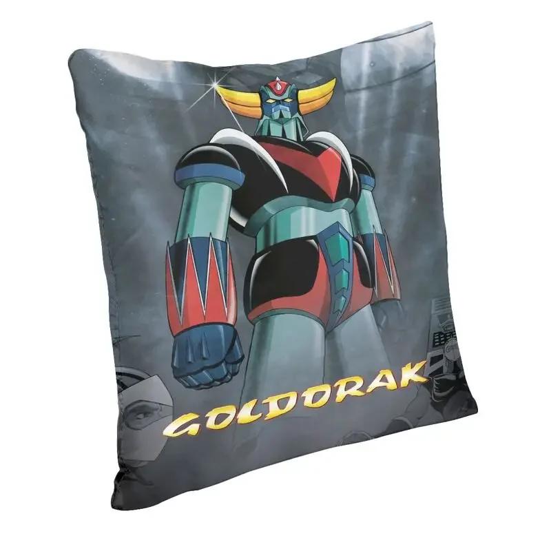Goldorak Grendizer poszewka na poduszkę na sofę Anime UFO Robot Goldrake luksusowa poszewka na poduszkę kwadratowa druk 3D niestandardowa poszewka na poduszkę