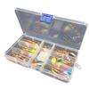 31Pcs/11Pcs Fishing Lures Baits Metal Fish Hooks Rotating Sequins Tackle Kit Box