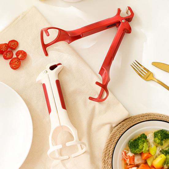 Anti-Scalding Clip Non-Slip Bowl Tongs Kitchen Gripper for Hot Bowls Baking Trays Plates Steamers