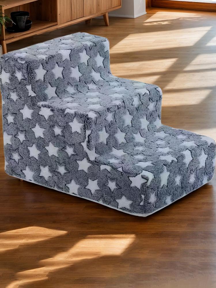 3 Steps Pet Stairs Ladder for Dogs and Cats Non-Slip Removable Cat Ladder Balanced Climbing Pet Ramp for Sofa Dog Steps for Bed