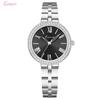 Watch Women's Niche Roman Simple Temperament Steel Bracelet Quartz Rhinestone Watch Women's Model