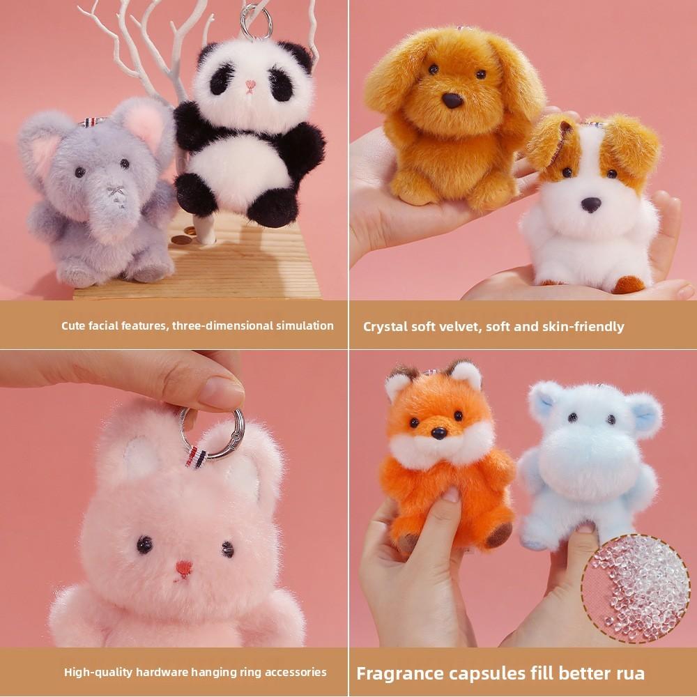 Animal Plush Keyring With Pp Cotton Filling For Gift Giving And Collection