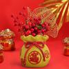 Chinese New Year, Feng Shui, pocket vase, decoration, 10.5 x 11 cm,