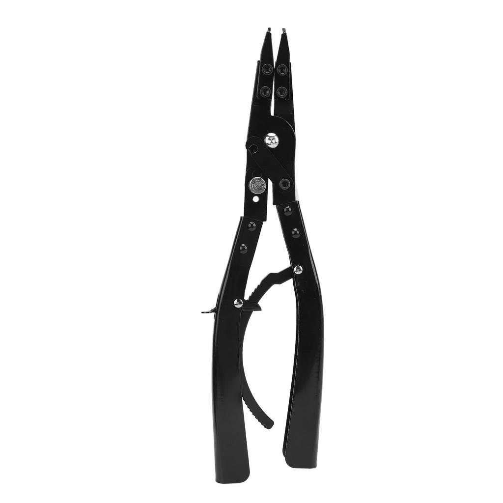 16in Snap Ring Pliers Set Metal Straight Circlip Pliers Remove Tool with 180° and 90° Tip Attachments for Vehicle Maintenance