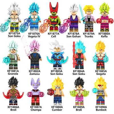 Kf6181A Kf6182A Dragon Ball Bausteinfigur Kleine Partikel Mosaik Puppe Spielzeug Beutel