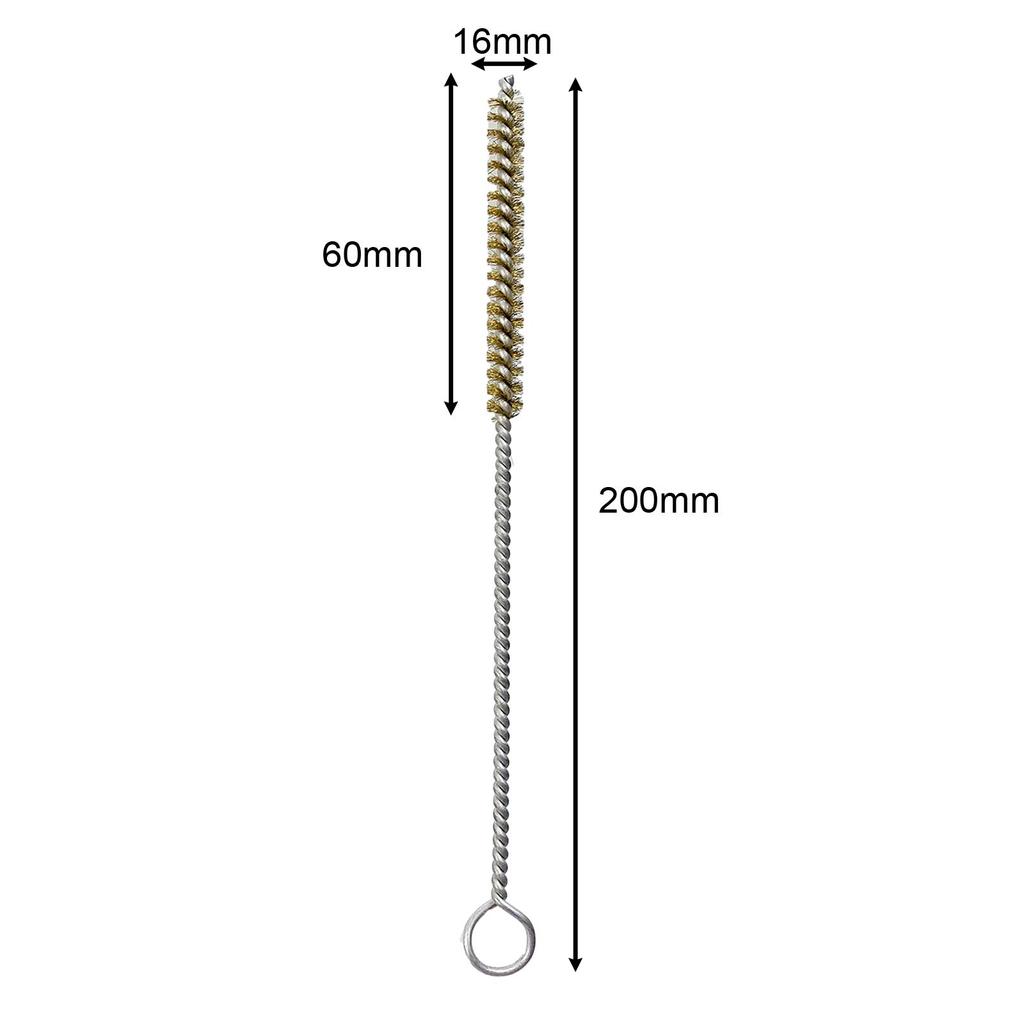 Rørrensebørste med kobberbørster Multifunksjonell metalltrådbørste Fleksibel avløpsbørste for vaskavløp Slitesterkt tilbehør
