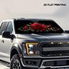 1Pcs Elegant Red Rose Car Windshield Sunshade UV Rays Heat Blocker Keeps Vehicle Cool Unique Design Fit Sedans SUVs Trucks RVs