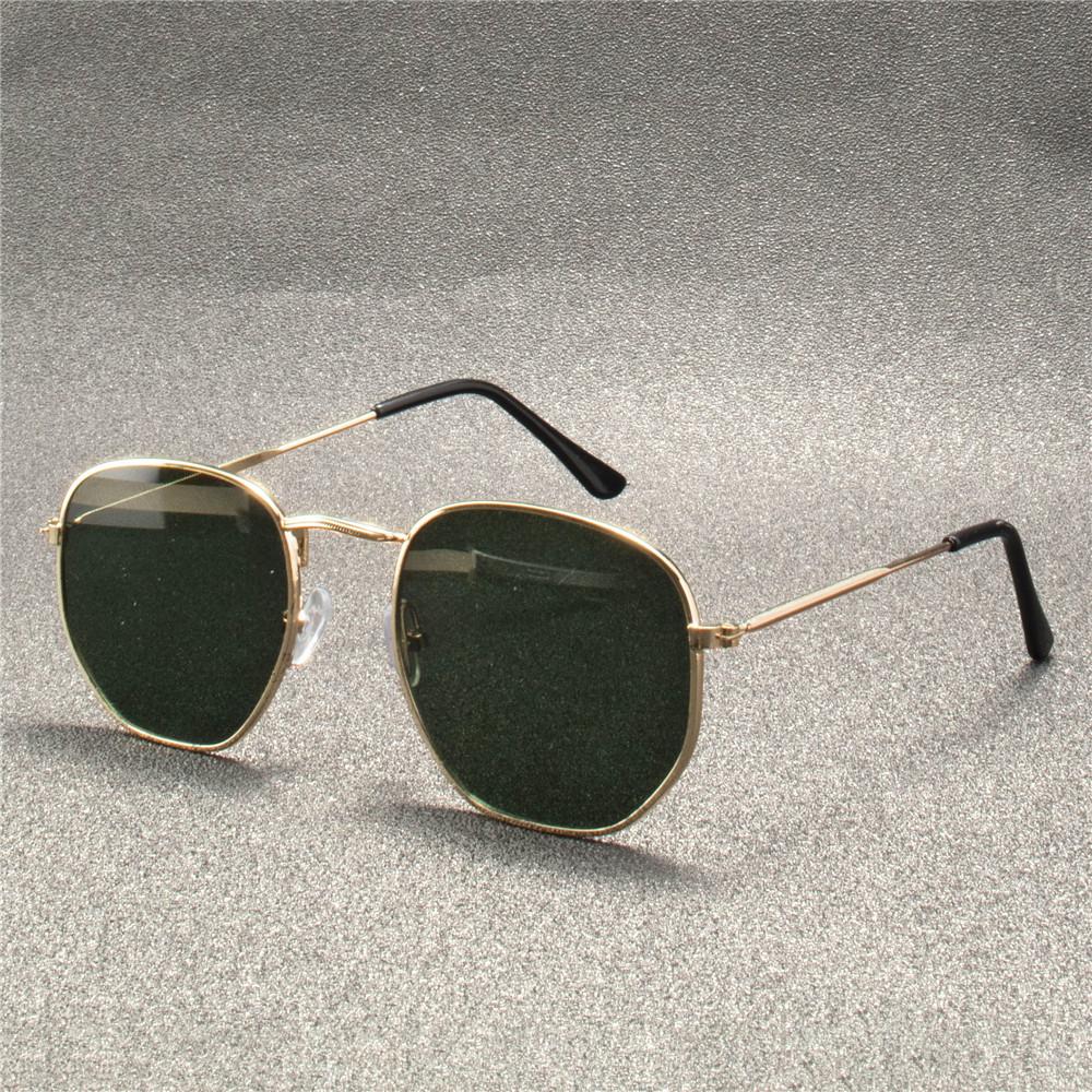 3PCS Vintage Metal Men Sunglasses Brand Designer Sun Glasses Women Female Classic Driving Eyewear