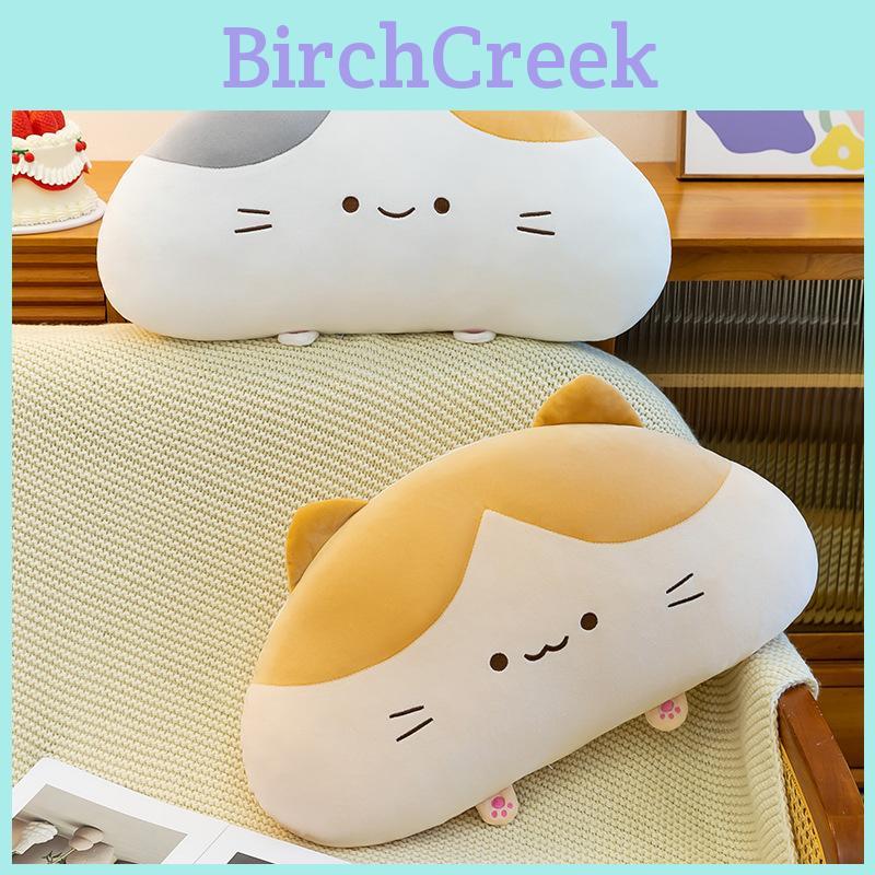 Threecolor Cat Plush Pillow With Soft Pp Cotton Filling For Girls And Boys