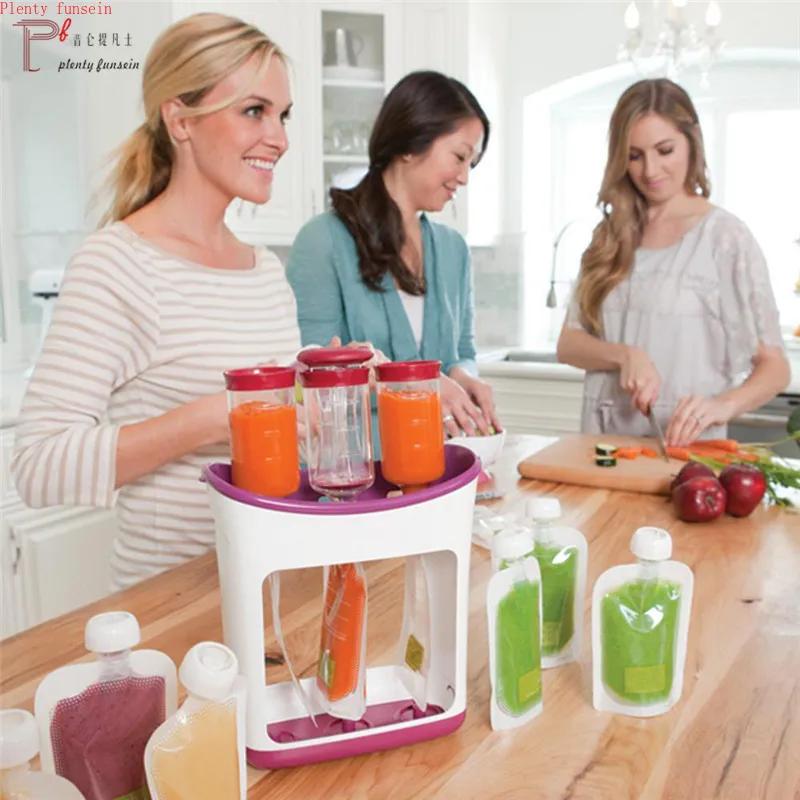 Fruit and Vegetable Supplement Puree Squeezer Home Kitchen Puree Squeezer Convenient Juice Packing