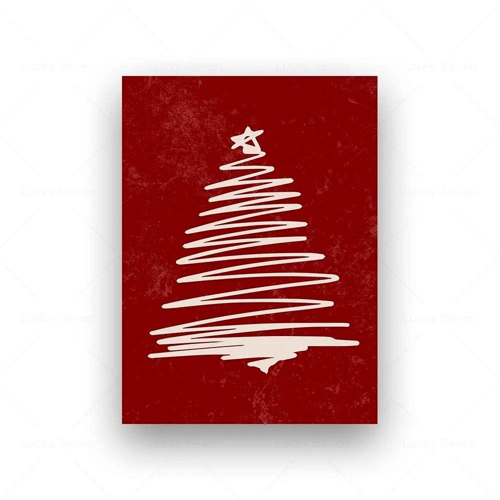 Vintage Christmas Metal Wall Decoration, Holiday Sticker Sign