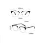 0 -0.5 -0.75 To -6.0 Half Frame  Anti Blue Rays Square Nearsighted Glasses For Women  Shortsighted Prescription Spectacles