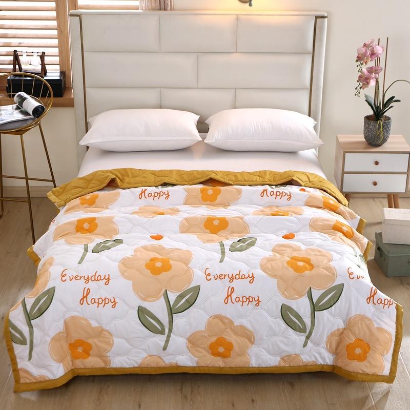 Summer thin blanket, new air conditioning quilt, gift, skin friendly washed cotton, summer cool quilt
