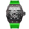 Binbang Men's Silicone Barrel Luminous Fashion Sports Watch