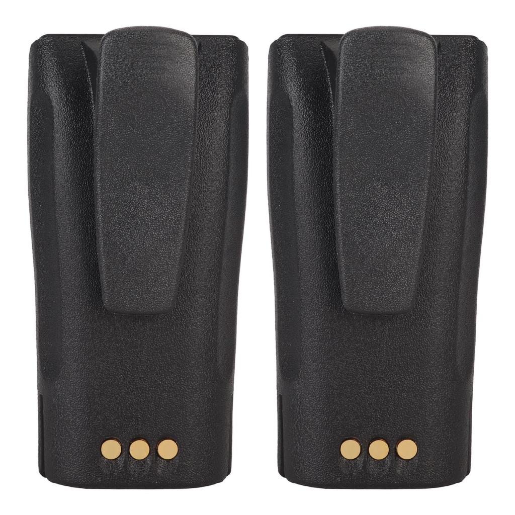2pcs Walkie Talkie Li Ion Battery 2600mAh 7.4V 2 Way Radio Battery with Belt Clip for Motorola CP040 CP150 CP200 CP380