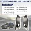 Central Dashboard Cover Strip Trim Center Trument Cluster Panel Trim 55413-42070-B0 55412-42060-B0 Compatible With Toyota RAV4 Base Limited EV Sport