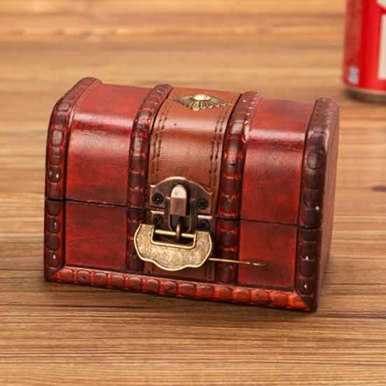 Mücevher Kutusu Kullanışlı Yerden Tasarruflu Ahşap Yüzükler için Harika Saklama Kutusu