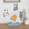 Cartoon Scratch Cat Wall Sticker Funny 4 Climbing Cats Sticker Cute Cat Bumper Decal for Auto Truck Motorcycle Wall Window Decor