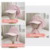 Casual Outdoor Baseball Cap with Detachable Neck Flap Bandana Women Sun Protection Breathable Quick Dry Hat