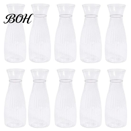 Trendy Flower Container Clear Bud Vase, Plastic Transparent Modern Plant Table Centerpiece Vase for Home Party Wedding Decor Lightweight
