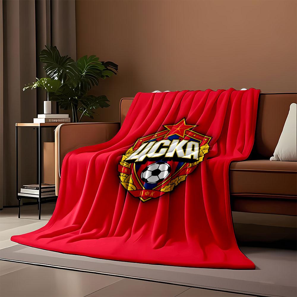 CSKA Soccer Emblem Blanket print blanket soft and cozy perfect for the living room bed sofa or a nap,gift