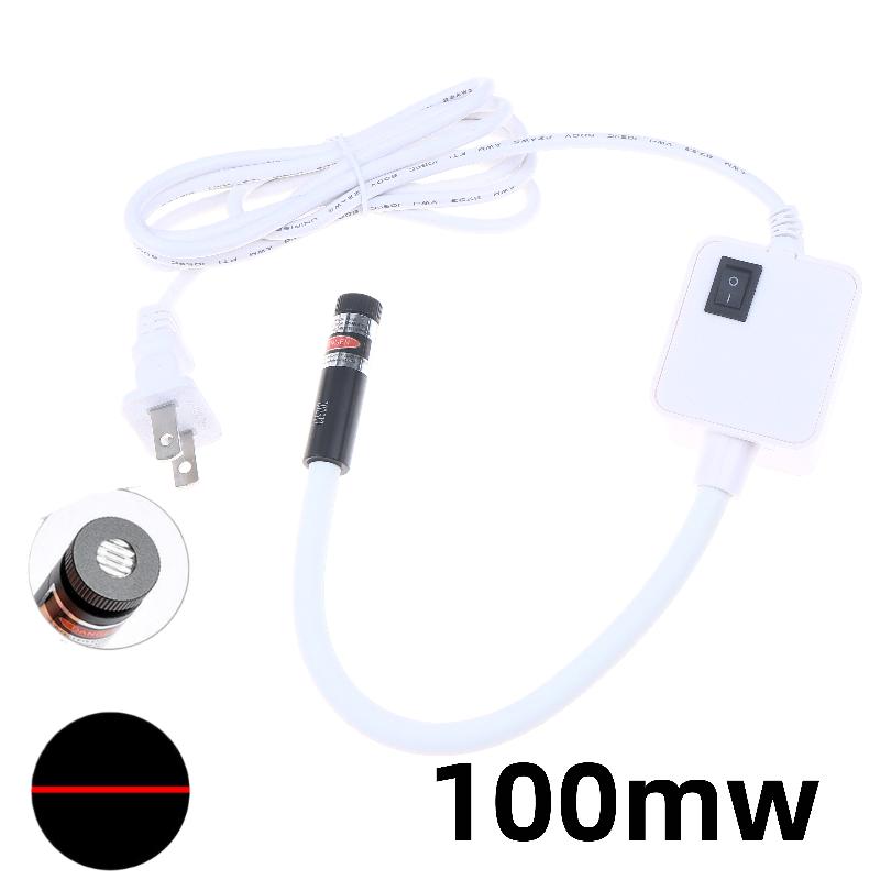 1Pcs Red Night Lamp Eu/Us Plug Laser Infrared Sewing Machine Position Light Magnetic Mounted For Factory Drills Lathes