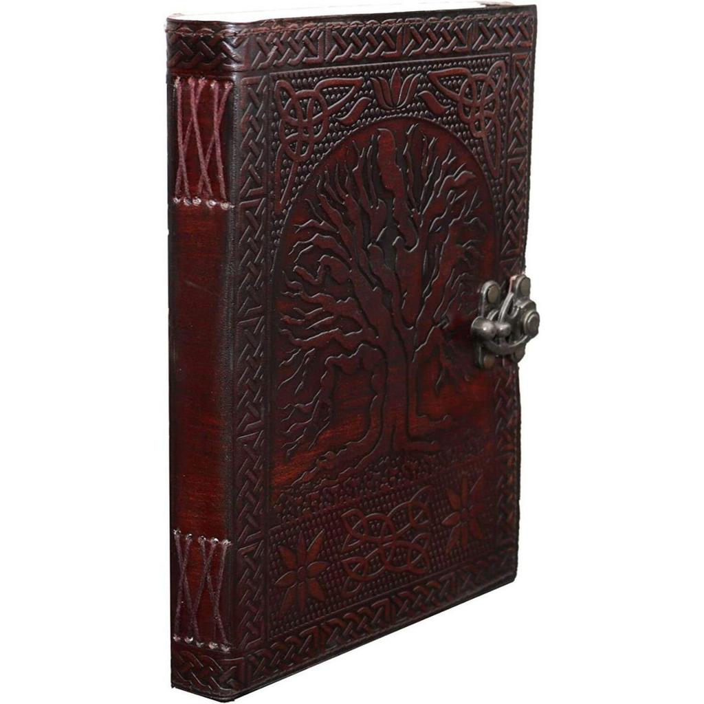 Grimoire Journal,Rustic Leather Notebook Genuine Leather Travel Journal,Vintage Diary Sketchbook,Refillable Journal,A5 Handmade