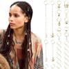 28Pieces Braid Hair Charm Easy To Use Accessories Hair Cuffs Dreadlock Accessories Alloy Texture for Fashion Women