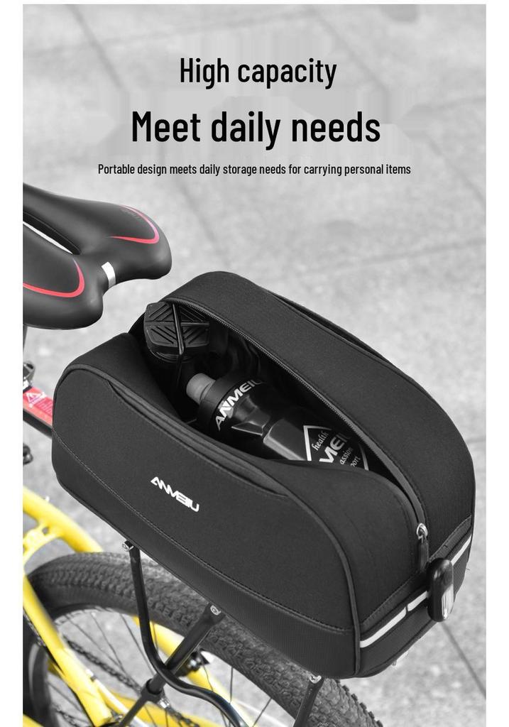 Bicycle & Scooter Rear Seat Pannier: Battery & Storage Tail Bag for Mountain Bikes & Motorcycles