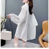 Women Casual Loose Thin Breathable Striped Long Sleeve Sunscreen Shirt Blouse
