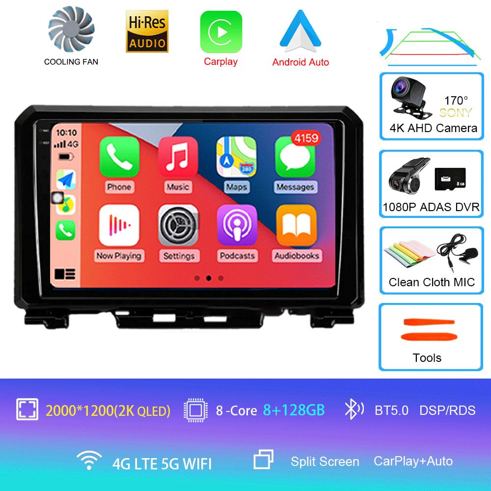 9 Inch Android 14 For Suzuki Jimny JB64 JB74 2018 - 2020 Multimedia Video Player Car Radio Stereo GPS Navigation Carplay