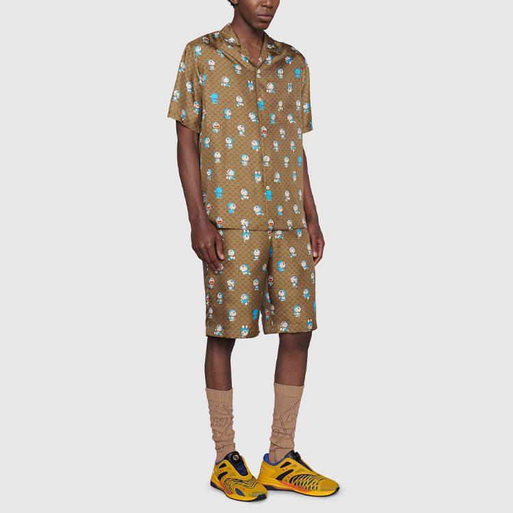 GUCCI x Doraemon SS21 Casual Shorts Men's Brown 649062-ZAGSH-2165