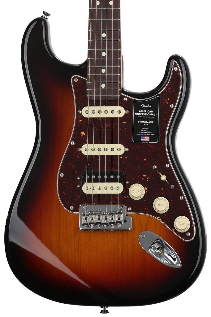 Fender American Professional II Stratocaster® HSS, Rosewood Fingerboard, 3-Color Sunburst