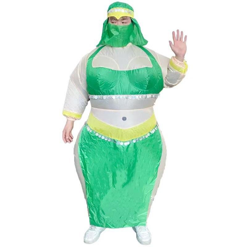 Costume Gonflable Dinosaure Alien Halloween Très Vendu - Tenue Poupée Drôle Créative pour Spectacles et Maquillage