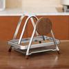 Stable Cutting Board Holder Space-saving Anti-slip Pot Lid Organizer Rustproof Heavy-Duty Kitchen Storage Rack