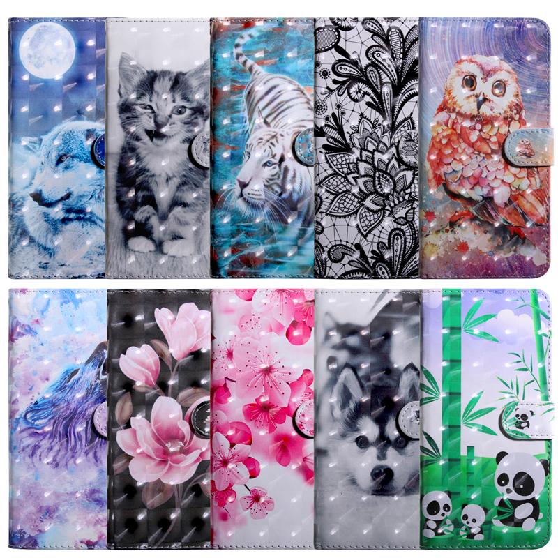 3D Pattern Painted Flip Leather Wallet Magnetic Case For Oppo A11 A15 A16 A17 A18 A35 A38 A52 A54 A55 A58 A72 A74 A78 S 4G/5G