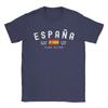 Men T-Shirts Spanish Flag  Casual 100% Cotton Tees Short Sleeve  T Shirts Crewneck Clothes Summer
